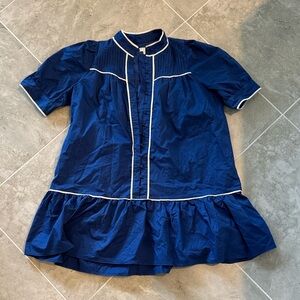 TCEC Royal Blue Dress with White Accents